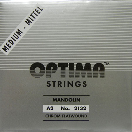 【メール便対応商品】OPTIMA　オプティママンドリン弦　クロームフラットワウンド弦　ミディアム　2A