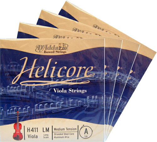 【メール便対応商品】Helicore　ヘリコアビオラ弦　SET