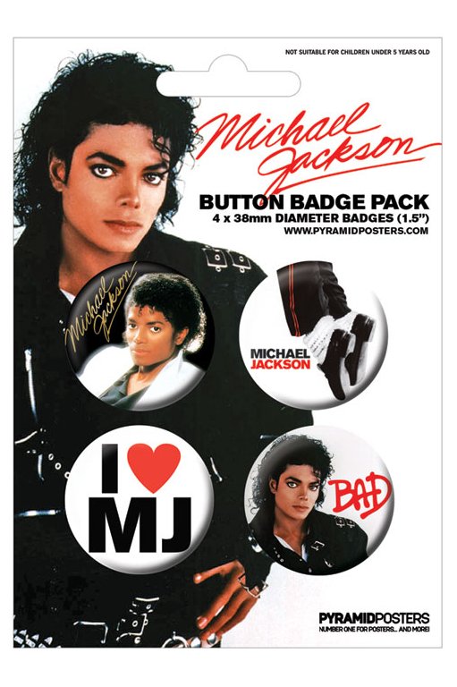 マイケル・ジャクソン Michael Jackson (Bad) カンバッチパックメール便利用可￥3800以上のお買上げで送料無料！