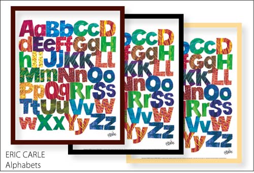 エリック・カール (Eric Carle)　はらぺこあおむし　ミニポスターフレームセット　Alphabets\3800以上のお買い上げで送料無料！