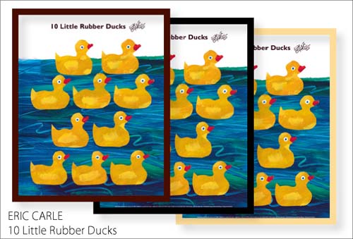 エリック・カール (Eric Carle)　はらぺこあおむし　ミニポスターフレームセット　10 Little Rubber Ducks\3800以上のお買い上げで送料無料！