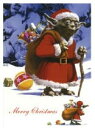 スターウォーズ　ポストカード　クリスマスバージョン(ヨーダ) メール便利用可 ￥3800以上お買い上げで 送料無料