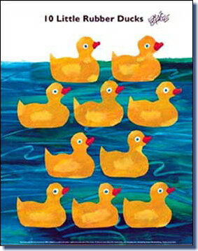 エリック・カール (Eric Carle)　ミニポスター　10 Little Rubber Ducks