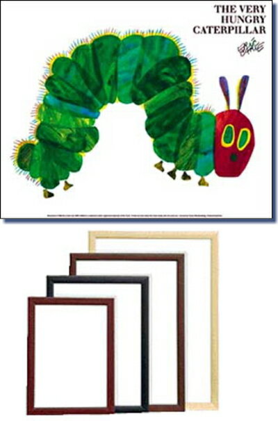 エリック・カール (Eric Carle)　はらぺこあおむし　ミニポスター　フレームセット　A Very Hungry Caterpillar