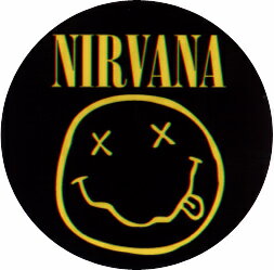 ニルヴァーナ Nirvana Round Smiley Logo デラックスステッカーメール便利用可 3800円以上のお買上で送料無料！