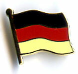 トラッドピンバッチ　German Flag　ドイツ国旗メール便利用可/￥3800以上のお買上げで送料無料