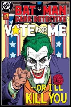 ジョーカー (バットマン) BATMAN JOKER/VOTE FOR ME ポスター　フレームセット【アメコミ】【送料無料】