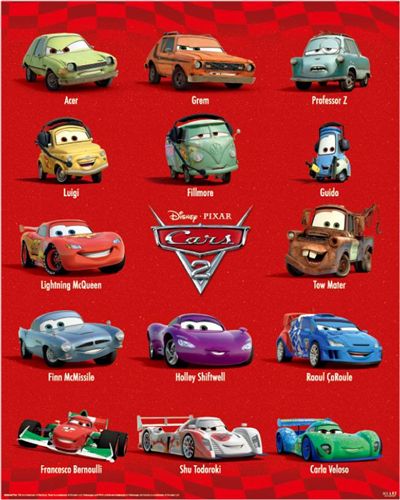 カーズ2 （Cars 2）ミニポスター ￥3800以上送料無料