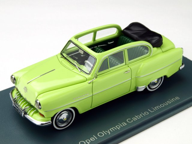ネオ NEO 1/43 オペル オリンピア Limousine カブリオレ 1954年 グリーン(NEO43737)