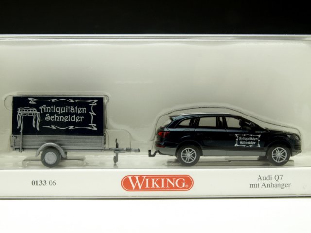 ヴィーキング WIKING 1/87 アウディ Q7 トレーラー付き(013306)