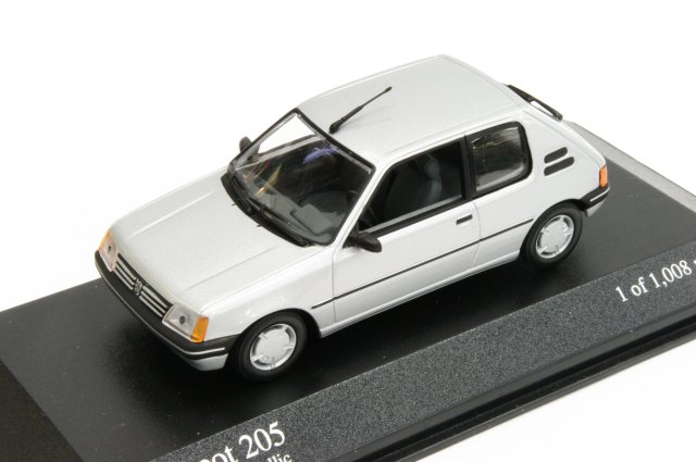 ミニチャンプス MINICHAMPS 1/43 プジョー 205 1990年 シルバー(400112372)