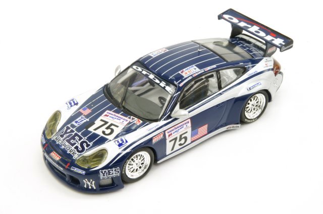 ミニチャンプス MINICHAMPS 1/43 ポルシェ 911(996) GT3 RS "Orbit Racing" 2002年 ル・マン24時間耐久レース #75 Hindery/Baron/Kester(403026975)