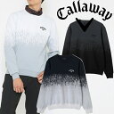 【★7日間限定初企画★24日20:00-エントリーで全品P10確定】★SALE★キャロウェイ アパレル 2021年秋冬モデル メンズ クルーネックセーター C21218105 (1010)ブラック__M【21】Callaway Golf