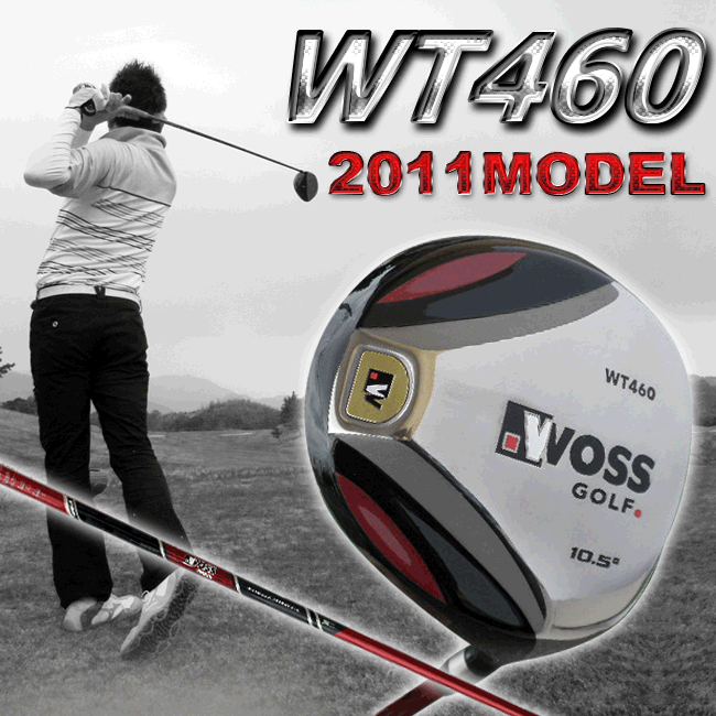 ドライバー【楽天ポイント10倍ヘッドカバー付】WOSS-ウォズ-WT460チタンドライバー44.75インチ (2011年モデル)◎ドライバー・ポイント10倍・高弾道の強い球筋実現・チタンドライバー第6弾