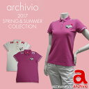 【半袖シャツ系】【A659336】【30%OFF!】【NEW春夏モデル】archivio-アルチビオ- LADYS (レディース) 半袖 ポロシャツ【17】【トップス】36,38,40サイズ【ウエア】【ゴルフ用品】