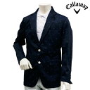 【ブルゾン系】【241-7111500】【NEW春夏モデル】【クリアランスセール】Callaway Apparel-キャロウェイ アパレル- MENS (メンズ) シェリフプリント テーラード ジャケット【17】【トップス】【ウェア】M,L,LL,3Lサイズ【ゴルフ用品】