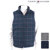 【30％OFF】TOMMY HILFIGERトミーヒルフィガー メンズ ベスト 秋冬 thma8c6秋冬モデル リバーシブル パデット ベスト【18】アウター M L LL XL ゴルフウェアの画像