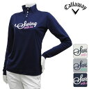 【長袖シャツ系】【241-5254971】【60%OFF】【秋冬モデル】Callaway-キャロウェイ- LADYS (レディース) ハーフボタン長袖ハイネックシャツ【ボトムス】【ウエア】S,M,L,LLサイズ【15】