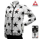 ルコック lecoq 秋冬モデル レディース【ブルゾン系】【QGL6252CP】【秋冬モデル】le coq-ルコック- LADYS (レディース) スター柄 フルジップ 長袖ブルゾン【16】【トップス】【ウエア】S,M,L,LLサイズ【ゴルフ】