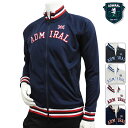 【ブルゾン系】【ADMA712】【NEW春夏モデル】【クリアランスセール】Admiral GOLF-アドミラルゴルフ- MENS (メンズ) フルジップ 長袖ブルゾン【トップス】【ウエア】M,L,LL,XLサイズ【17】【ゴルフ用品】