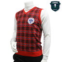 【ベスト系】【ADMA5P3】【秋冬モデル】【60%OFF】Admiral GOLF-アドミラルゴルフ- MENS (メンズ) Vネック チェック ケーブルニットベスト【15】【トップス】【ウエア】M,Lサイズ【ゴルフ用品】