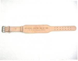 ゴールドジム【GOLD's GYM】　EXレザーベルト G3322 トレーニング用ベルト　Lサイズ