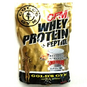 GOLD's GYM ゴールドジム ホエイプロテイン+ペプチド&ビタミンB リッチミルク風味 2kg F3320