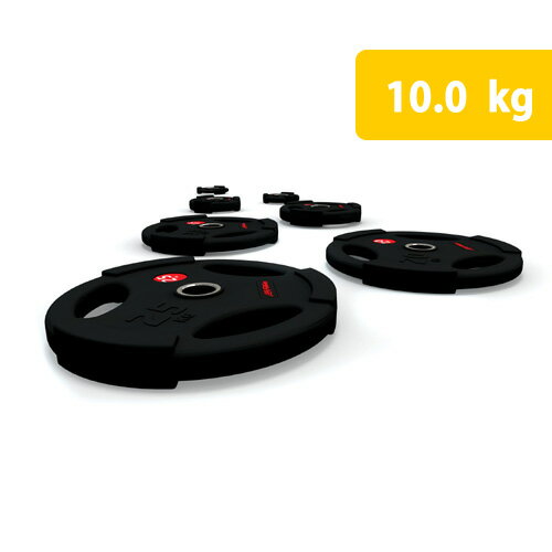▼ライフフィットネスRubber Fitness DisK 10.0kg（ラバー・フィット…...:powerstep:10006882