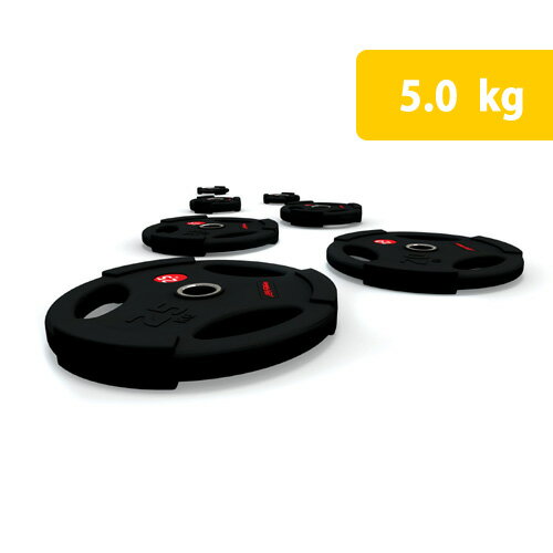 ▼ライフフィットネスRubber Fitness DisK 5.0kg（ラバー・フィットネ…...:powerstep:10006881