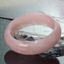 【女性用Lサイズ】ローズクォーツ バングル|Rose 紅水晶 ローズクォーツ【ブレスレット Bangle 腕輪 バングル Bracelet】メンズ Men's レディース 天然石 限定 一点物 ローズクォーツ