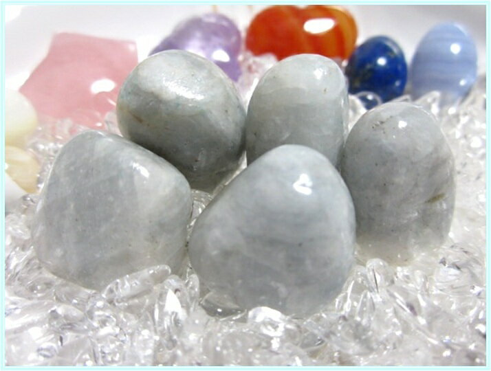 【50％OFF！】天然石パワーストーンタンブルブルーカルサイト(方解石)【一般】Sサイズ×1個PowerStone/GemStoneBlue Calcite/Tamble天然石タンブル/ほうかいせき/水色/半透明/不透明/繁栄/成功/希望/調和/安定/冷静さ/柔軟な思考力