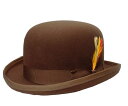 New York Hat ニューヨークハット #5007 Classic Derby クラシック ダービー Pecan ココア 茶色 帽子 Pecan ハット フェルトハット ボーラーハット ダービーハット 大きいサイズ 紳士 婦人 メンズ レディース 男女兼用 あす楽 【楽ギフ_包装】