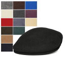 KANGOL カンゴール WOOL 504 ウール504 Black Flannel White Red Loden Camel DarkBlue Tobbaco DarkFlannel Storm Amazon Blueberry Eggplant Flax Black/Gold 帽子 ハンチング 紳士 婦人 メンズ レディース 男女兼用