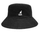 カンゴール KANGOL Bermuda Bucket バミューダバケット Black White バケットハット バミューダ もこもこ 帽子 ハット メンズ レディース 男女兼用 あす楽