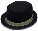 New York Hat ニューヨークハット 3061 COTTON STINGY  コットンスティンジー ブラック 帽子 ポークパイハット コットン レディース メンズ 男女兼用 大きいサイズ あす楽