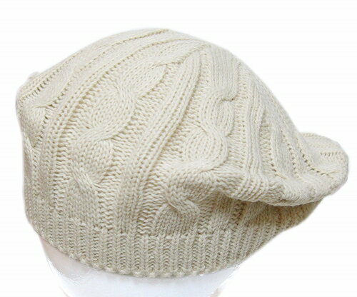 NEW YORK HAT（ニューヨークハット） ベレー帽 #4208 CABLE BERET, Natural