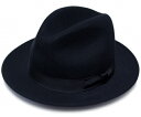 【送料無料】New York Hat #5319 LITE FELT FEDORA　ニューヨークハット　ライト　フェルト　フェドラ　[ 帽子　フェルトハット　中折れハット　大きいサイズ　XXLサイズ　紳士　メンズ　レディース　男女兼用　]