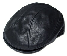 【送料無料】New York Hat（ニューヨークハット） レザーハンチング #9250 LAMBA 1900, Black
