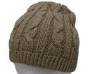New York Hat（ニューヨークハット）ニットキャップ #4709 CABLE BEANIE, Tan