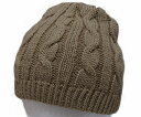 New York Hat(ニューヨークハット)ニットキャップ #4709 CABLE BEANIE, Tan