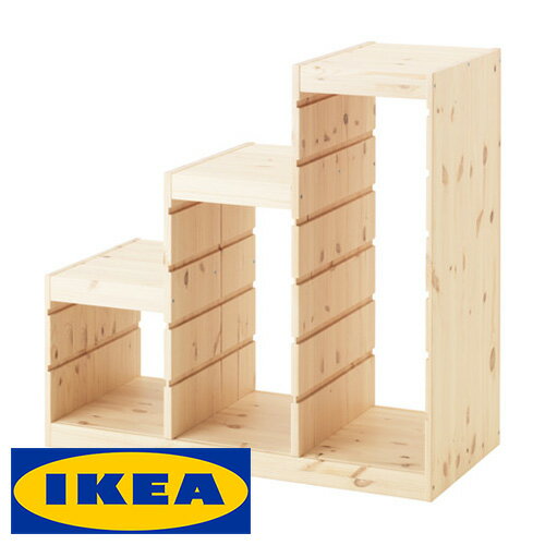 IKEA TROFAST 階段型 収納 フレーム イケア トロファスト 94x44x91cm パイン材 ラック 棚 キャビネット 収納ボックス【smtb-ms】40308696