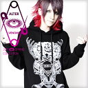 【ALTER VENOMV オルターベノム】Undecided PARKA†ビッグパーカー パーカー ロング丈 プリント V系 ファッション メンズ ヴィジュアル系 ビジュアル系 ロック ROCK パンク ロックファッション オーバーサイズ 派手 衣装 ライブ 個性的 個性派 レディース Oz オズ