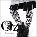 【Oz select】Geometric pattern leggings†レギンス メンズ 総柄 幾何学柄 幾何学模様 メンズタイツ 10分丈 V系 ファッション ヴィジュアル系 ビジュアル系 ロック ROCK パンク ロックファッション 原宿系 モード系 派手 衣装 ライブ 個性的 個性派 レディース Oz オズ