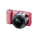 【中古】【1年保証】【美品】 SONY α5000 パワーズームレンズキット ILCE-5000L ピンク