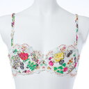 リズシャルメル ブラ 下着 LISE CHARMEL Eカップ パステルのアリア 3/4ノンパテッドブラジャー パッドなし Lc1635AC ACC3035 プリント ギフト プレゼント インポート ランジェリー 高級 フランス