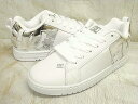 ☆店内セール開催中☆ DC SHOE MEN'S COURT GRAFFIK SE METALLIC SILVER/WHITE (MSW) 【ディーシーシュー　コートグラフィックSE】