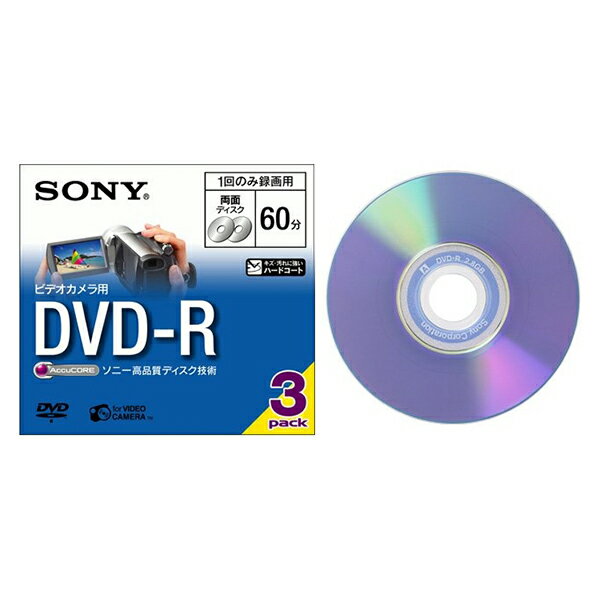 SONY 3DMR60A [ビデオカメラ用8cmDVD-R(60分・2倍速・3枚組)]【同…...:premoa:10382678