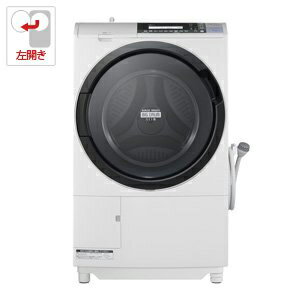 【送料無料】日立 BD-S8700L-W ピュアホワイト ヒートリサイクル 風アイロン ビッグドラム スリム [ななめ型ドラム式洗濯乾燥機 (10.0kg) 左開き]