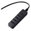 ELECOM AVT-ST02-2650BK AVシャッタータップ 6個口 5m ブラック