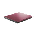 【送料無料】ロジテック LBD-PVA6U3VRD Blu-rayディスクドライブ USB3.0 スリム 再生&編集ソフト付 UHDBD対応 レッド